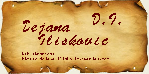Dejana Ilišković vizit kartica